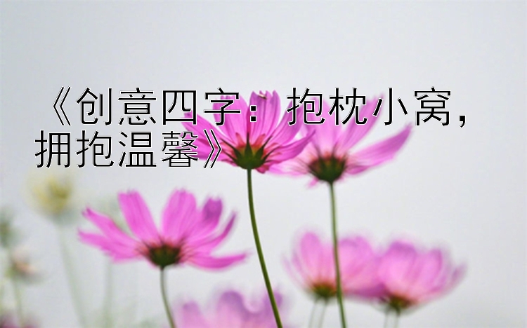 《创意四字：抱枕小窝，拥抱温馨》