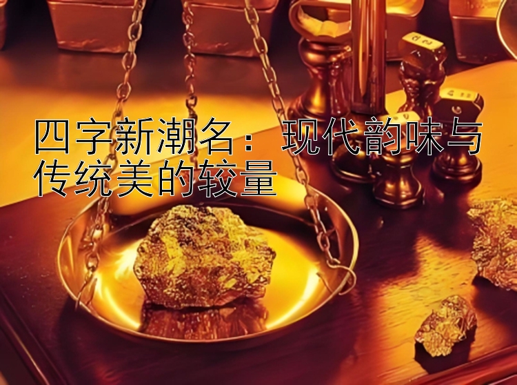 四字新潮名：现代韵味与传统美的较量