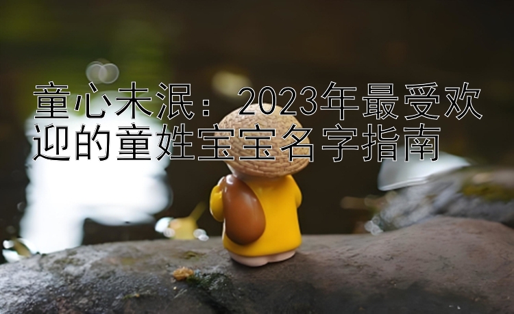 童心未泯：2023年最受欢迎的童姓宝宝名字指南