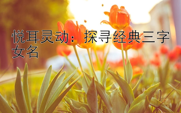 悦耳灵动：探寻经典三字女名